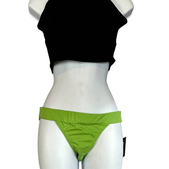 Norma Kamali Green Cheeky Bikini Bottom MEDIUM Quiet Luxury Minimalist $60 NEW - Picture 3 of 9